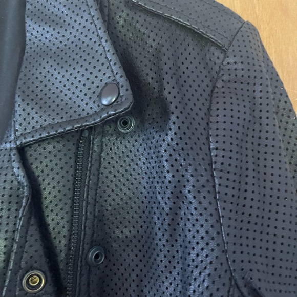 Rebecca Minkoff Women Black Leather Jacket - Picture 8 of 8